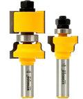 Shop Grade 1/2 Inch Shank Ogee Router Bits Set showing two micro grain tungsten carbide bits for window sash frames.
