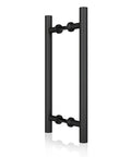 Matte Black Stainless Steel Barn Door Handles 16 Inch Heavy Duty Door Pull Set For Sliding Barn Doors And Pocket Doors Rust Resistant