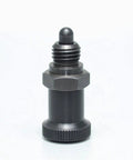 Heavy Duty M16 Index Plunger With Knurled Coiled Spring Locking Pin And Socket Head Screw For Industrial Jigs close-up view of carbon steel locking pin.