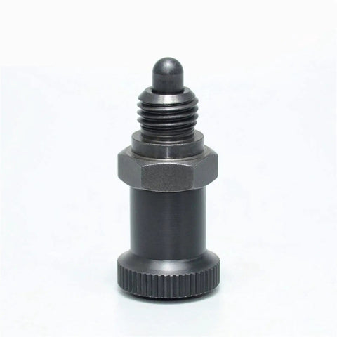 Rock Solid M16 Index Plunger Pin With Zero Play Locking Action And Hardened Carbon Steel Body for heavy-duty machinists.