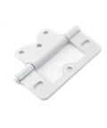 Heavy Duty 3 Inch Non-Mortise Bifold Door Hinges Iron With Electroplated Finish White 6 Pack Includes Screws Built To Last For Interior Doors And Cabinets Tough As Nails