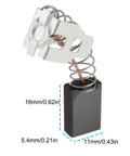 Heavy Duty 4 Piece Carbon Motor Brushes Replacement 326795 Compatible With Hilti TE 7C Power Tool with dimensions shown