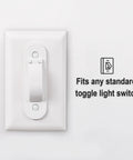 Wall Switch Guard 2 Pack Kid Proof Light Switch Cover With Toggle Style Protection mounted on white wall plate