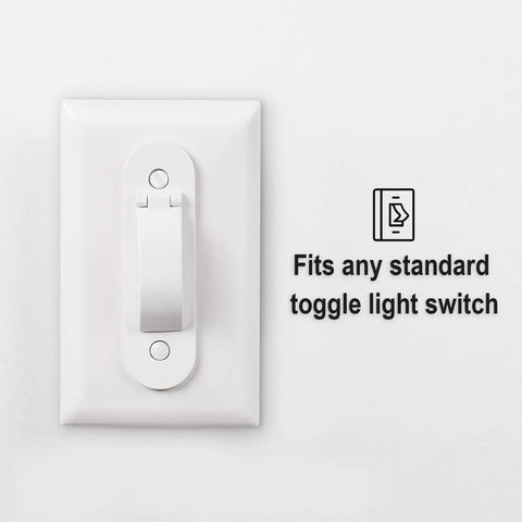Wall Switch Guard 2 Pack Kid Proof Light Switch Cover With Toggle Style Protection mounted on white wall plate
