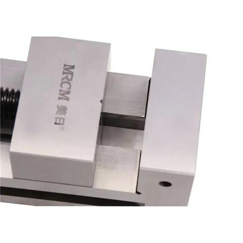 Close-up view of a Heavy Duty Precision CNC Machine Vise with robust steel jaws for secure milling and lathe operations.