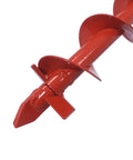 Close-up of 2 Inch Diameter Earth Auger Bit, 36 Inch Long With Fishtail Point For Decks, Mailboxes, Fences, Tree Planting, heavy duty steel