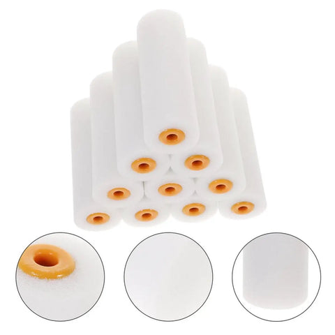 Upgrade Your Home Vibes With This 10 Pack Sponge Paint Roller Cover Set designed for smooth application with foam material.