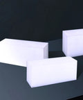 Two Pack High Density UPE Plastic Block 2 Inch Thick 6 Inch Long 3 Inch Wide for Machining and Engineering Projects, Pro Grade White Solid Block.