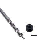 Three Eighths Inch Drill Bit With Depth Stop Collar For Pocket Hole Jig Master System, Six Point Five Inch Length, Replacement Twist Bit
