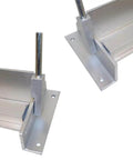 36 Inch Sheet Metal Brake Bender For Aluminum And Steel, Bench Top Mount, close-up of bending mechanism, C clamp required not included