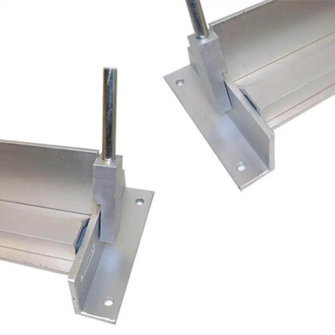 36 Inch Sheet Metal Brake Bender For Aluminum And Steel, Bench Top Mount, close-up of bending mechanism, C clamp required not included