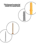 210 Pcs Self-Drilling Screws Set And Wall Anchor Kit For Drywall Brick And Concrete With M5 M6 M8 Sizes Yellow Zinc Plated Carbon Steel Rust-Resistant Heavy-Duty No-Prep Install Do-It-All Mounting, assorted screws and anchors