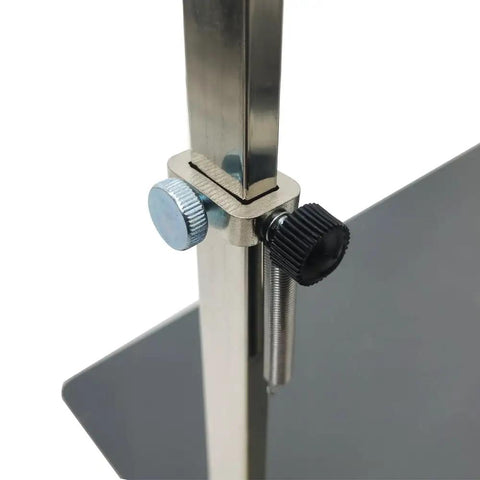 Close-up of adjustable component on the Tabletop Hot Wire Foam Cutter With Adjustable Angle Quick Heat Cutting Machine For Styrofoam And Sponge 22.8 by 15 Inch Work Surface Pro Grade Heat Cutter For Craft Projects Including KT Board And EPE Ribbon