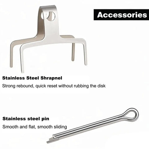 Four Pairs Disc Brake Pads For Your Bike Replacement With Dope Compatibility Accessories, stainless steel shrapnel and pin.