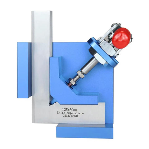 Pro Grade Right Angle Clamp For Woodworking With Precise Positioning Squares And 90 Degree Fixture Aluminum Alloy Shop Ready Anodized Surface Handles Plate Thickness 9 To 30 Mm Great For Precise Corner Joints Toggle Splicing And Assembly, blue clamp 125x80mm
