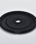 Chateau One-Handle Tub and Shower Escutcheon Replacement in sleek matte black finish, all-metal plate with heavy back gasket, top view