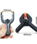 Rock Strong Spring Clamps For DIY Pros Hard Plastic Woodworking Tools 2 Inch Grip Set To Hold Projects Tight Like A Pro, 33mm opening