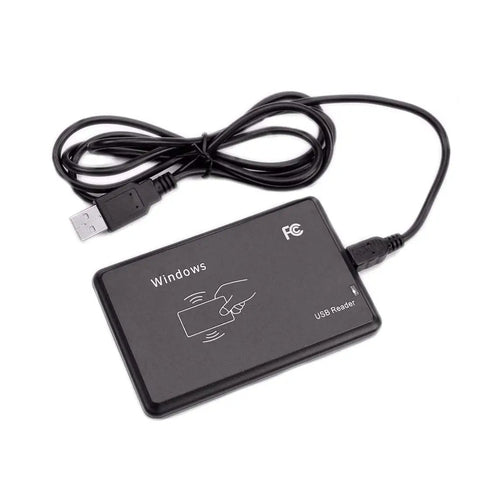 125KHz EM4100 USB RFID ID Card Reader Plug And Play With Cable Easy Swipe Card Reader That Grabs First 10 Digits Of 125KHz IDs