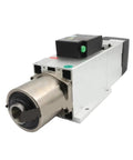 Hardcore Heavy Duty 4.5kw BT30 Automatic Tool Changer CNC Spindle Kit Air Cooled square motor assembly with VFD inverter.