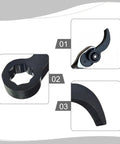 Heavy Duty Crowbar Adapter For Three Eighths Inch Drive Ratchets With Flexible Ratcheting Angles, compact head detail.