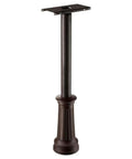 Redondo In-Ground Mailbox Post In Rubbed Bronze, 53-Inch Tall Galvanized Steel With ABS, Rugged Weatherproof Post for Standard 4x10 Mount