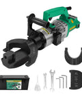 Hoteche 1500W Electric Rebar Bender 1 Inch Capacity Portable Steel Bar Bending Machine with accessories for #3 to #8 rebar.