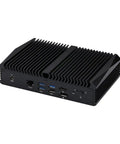 Intel Core i3-10110U Mini PC With Dual 10G SFP Plus And Six 2.5GBE LAN Ports rear view with USB and network ports