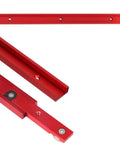 Badass 2 Pack Aluminum T Track 15.75 Inch 3/4 universal double cut design showing pre-drilled mounting holes and smooth glides.