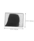 Magnetic Field Iron Powder Boxes for Science Experiments, clear box with iron filings, 9x6x0.8 cm, physics teaching tool.