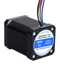 Beefy Torque Nema 17 Stepper Motor Bipolar 60Ncm with compact black body and colored wires, ideal for 3D printers and CNC machines