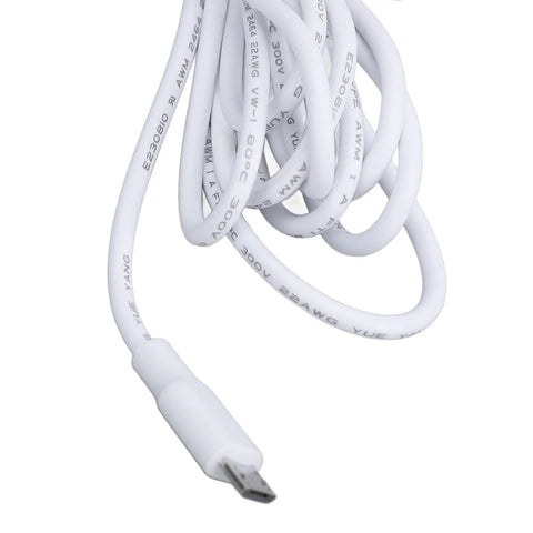 Close-up of a 3m cable for 20W Monocrystalline Solar Panel For Fast Charging Cameras And Other Devices With An Adjustable Bracket For Easy Sun Tracking.