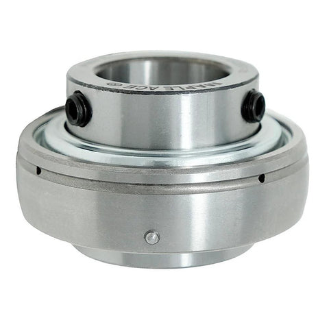 Maple Ace UC209-26 insert bearing, 1-5/8 in bore, spherical OD, with set screws and lubrication hole