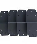 Beefy Heavy Duty Pergola Brackets 4 Pack Black 6 Inch Steel Z Angle Joist Ties for Wood DIY Projects Large Post To Beam Connectors