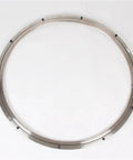 Stainless Steel Lazy Susan Turntable With 360 Degree Swivel Bearing For Kitchen And Dining Table 120 Cm Diameter on white background