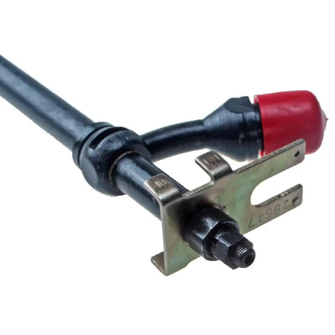 Beefed-Up Fuel Injector Set For Heavy Duty Construction Equipment, 4 Piece Kit Compatible With W14 W14FL 336B 336D 336DT, Part Numbers A59092 A140830, Delivers Precise Fuel Metering And Consistent Engine Power, black metal injector with red cap