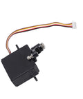 Premium Five Wire RC Servo For One Eight Scale Remote Control Models, black motor with wires for smooth handling.