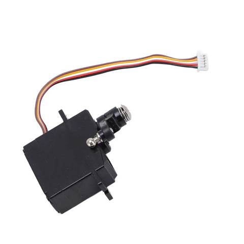 Premium Five Wire RC Servo For One Eight Scale Remote Control Models, black motor with wires for smooth handling.