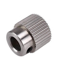 Close-up of Beefy High Torque Stainless Steel Bevel Gear Pinion Set For 3D Printers With 26 Teeth And 36 Tooth Options 5mm Bore Stepper Motor Pulley