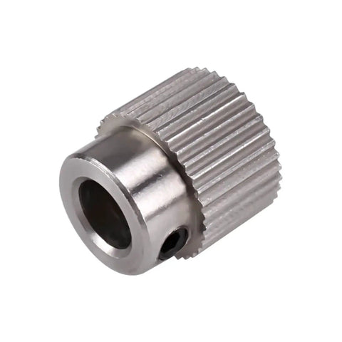 Close-up of Beefy High Torque Stainless Steel Bevel Gear Pinion Set For 3D Printers With 26 Teeth And 36 Tooth Options 5mm Bore Stepper Motor Pulley