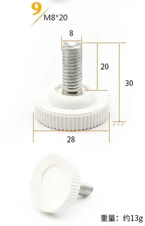 Adjustable Furniture Feet Floor Protectors Set For Tables Chairs And Cabinets No Slip Leveling Pads with measurements shown