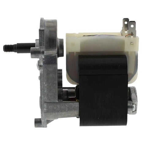 Dispenser Ice Crusher Motor OEM Replacement For Refrigerators side view showing wiring terminals and metal frame