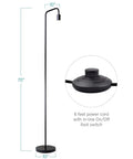 Industrial Metal Floor Lamp For Living Room And Beyond, Built To Last With A Heavy Duty Stand And Durable Metal Build, UL Certified