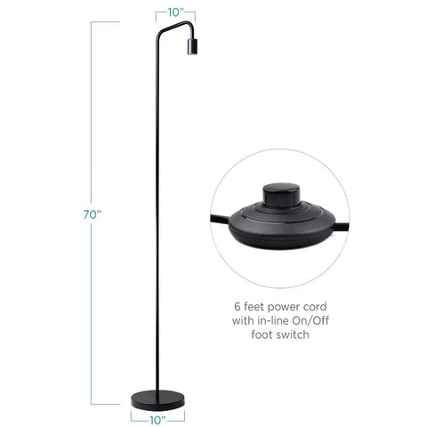 Industrial Metal Floor Lamp For Living Room And Beyond, Built To Last With A Heavy Duty Stand And Durable Metal Build, UL Certified