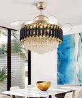 Experience The Refresh This Modern Invisible Ceiling Fan Lamp Brings with Whisper Quiet Operation Smooth Led Glows and Variable Speed Control Making It Perfect for Any Living Room Dining Room or Bedroom Setup where You Want Pure Chill Vibes.
