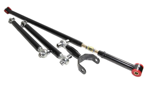 Rear Control Arm Kit With Adjustable Upper And Lower Arms And Panhard Bar For 2005 2014 Mustang S197 Chassis Upgrade Your Ride With Easy Alignment Stiffer Handling And Smooth Street To Track Performance, black steel control arms and panhard bar