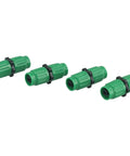 Fix Your Expandable Garden Hose Instantly With This Awesome 4-Pack Repair Kit Designed For 50, 75, Or 100 Feet Twisted Fabric Tubes To Stop Leaks Fast And Get The Yard Wet Again In No Time. green plastic hose repair connectors, 4-pack