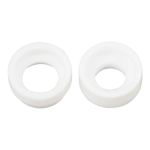 Two alumina ceramic nozzles from the 58-Piece TIG Welding Torch Kit With Low Profile Gas Lens System For WP-9/20/25