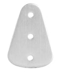 Tarnish-Proof Stainless Steel Barn Door Lock Kit With No Fuss Easy Install For Sliding Barn Doors And Hanging Rails Includes 3 Metal Sheets 4 Gaskets And 5 Screws For A Solid Long Lasting Lock Up. stainless steel metal sheet with three holes