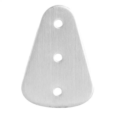 Tarnish-Proof Stainless Steel Barn Door Lock Kit With No Fuss Easy Install For Sliding Barn Doors And Hanging Rails Includes 3 Metal Sheets 4 Gaskets And 5 Screws For A Solid Long Lasting Lock Up. stainless steel metal sheet with three holes