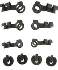 12 Piece Linkage Clip Assortment Kit For Universal Fit Easy Install Varied Sizes And Styles Multi Pack Auto Clip Set For Quick Fixes On Cars Trucks And SUVs, black clips